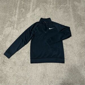 Y2K, Nike Dri-FIT Black Zip Up / Quarter Zip Pullover Sweater S